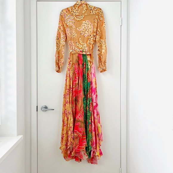 NWOT FARM Rio Mixed Prints Maxi Chemise Dress XL - Picture 8 of 16